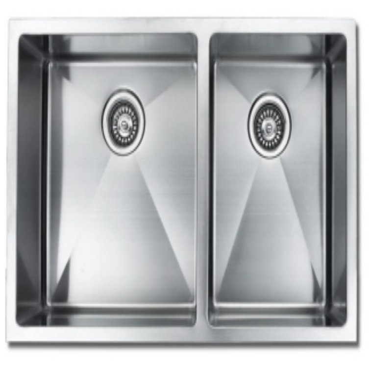 Luxart 32'' L Undermount Double Bowl Stainless Steel Kitchen Sink
